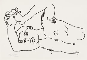 Walter Battiss; Male Nude (Torso)