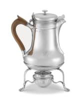 A George III silver coffee pot-on-stand, John & Edward Edwards, London, 1813