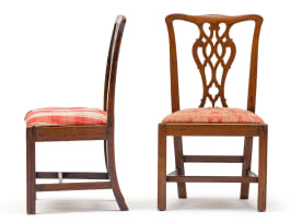 A George III mahogany side chair