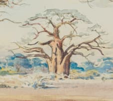 Erich Mayer; Landscape with Baobabs