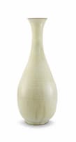 A Linn Ware cream-glazed vase