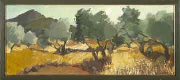 Marjorie Wallace; Landscape with Trees