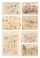 Eleanor Esmonde-White; Landscape Study I to V; Arezzo; Potsdam, seven