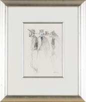 Aileen Lipkin; Four Figures, recto; Unfinished Sketch, verso