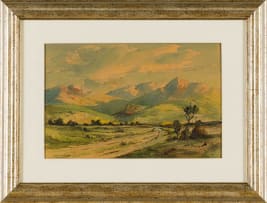 Gabriel de Jongh; Landscape with Mountains