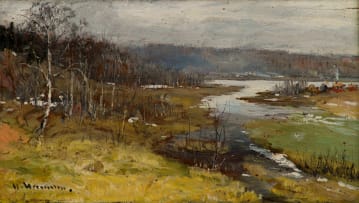 Olof Hermelin; Spring Landscape in Dalarne (sic)