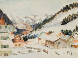 Maud Sumner; Alpine Village in Snow