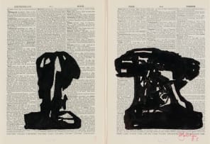 William Kentridge; 2nd Hand Reading, drawings and book