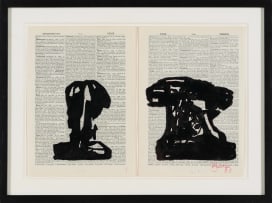 William Kentridge; 2nd Hand Reading, drawings and book