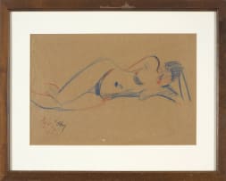Lippy (Israel-Isaac) Lipshitz; Nude Lying on Side; Two Nudes; Woman Seated on a Chair, three