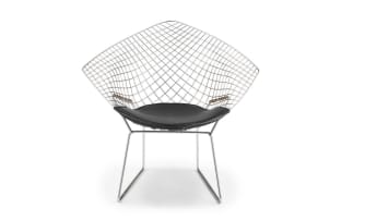 A chrome-plated steel Diamond chair designed in 1952 by Harry Bertoia, later edition