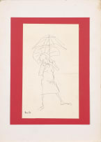 Zwelidumile Geelboi Mgxaji Mslaba 'Dumile' Feni; Woman with Umbrella