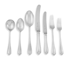 A George VI canteen of silver flatware, Atkin Brothers, Sheffield, 1945-1951
