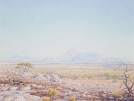 Johannes Blatt; Blick aúf Klein- ú Gross Spitz Koppje (View of Small and Large Spitzkoppe) (Namibia)