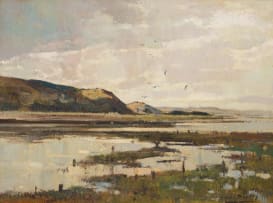 Errol Boyley; Landscape with River and Hills