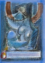 Armando Baldinelli; Composition with Abstract Nude