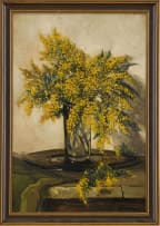 Theodor Franciscus Goedvriend; Vase of Acacia Flowers