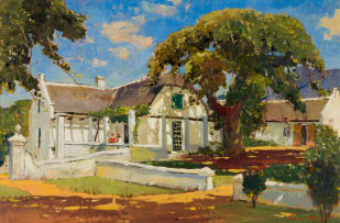 Terence McCaw; Cape Farmstead with Surrounding Walls