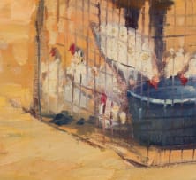 Christopher Tugwell; Children with Caged Chickens