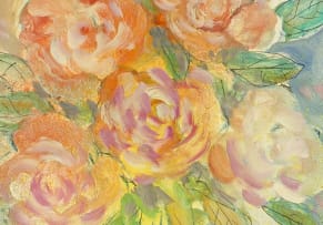 Christo Coetzee; Roses in Jugs, two
