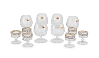 A set of six Skibrevitok cognac glasses