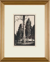 Jacob Hendrik Pierneef; Tree Trunk and Pine Trees (Nilant 75)