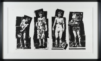 William Kentridge; Four Figures (Lulu)