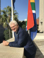 A lunch for ten at the Premier of the Western Cape's private estate, Leeuwenhof, hosted by Premier Alan Winde and his wife, Tracy Winde