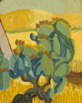Douglas Goode; Landscape with Prickly Pear Trees