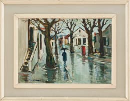 Don (Donald James) Madge; Street Scene in the Rain