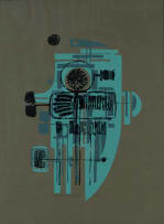 Ernst de Jong; Abstract in Blue