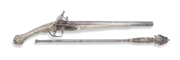 A long Balkan flintlock pistol, 19th century