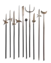 A collection of ten steel polearms, 18th-20th century