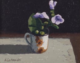 Ben Coutouvidis; Purple Flowers & Enamel Mug