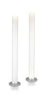 A pair of Flos Stylos standing floor lamps designed by Achille Castiglioni