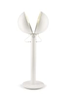 An Artimedes cream enamel 'Cuffia' standing lamp manufactured by Bieffeplast