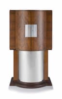 An Art Deco simulated rosewood, palisander, ash and chrome-mounted cocktail cabinet, René Joubert & Philippe Petit, Décoration Intérieure & Moderne, Paris, 1930s