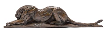 Dylan Lewis; Lioness Sleeping I, maquette