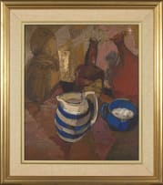Frank Spears; Still Life with Blue Striped Jug