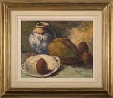 Alexander Rose-Innes; Still Life with Vessels and Fruit