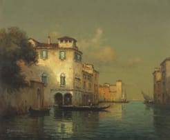 Antoine Bouvard; A Venetian Canal