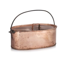 A Cape copper fish kettle, Frederik Nicolaas van As, 1.7.59