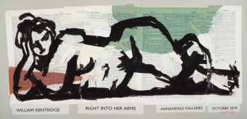 William Kentridge; Right Into Her Arms - Art Poster