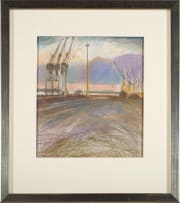 Celeste Bredin; Dock Yard with Cranes