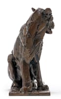 Dylan Lewis; Sitting Lioness I, maquette