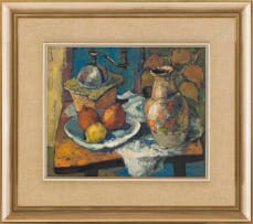Alexander Rose-Innes; Still Life with Fruit, Vase and Coffee Grinder