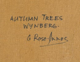 Alexander Rose-Innes; Autumn Trees, Wynberg