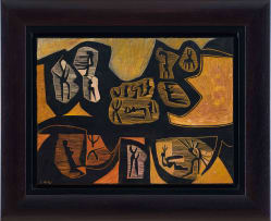 Cecil Skotnes; Composition with Abstract Figures