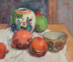 Conrad Theys; Still Life with Chinese Ginger Jar