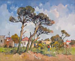 Conrad Theys; Houses with Stone Pines